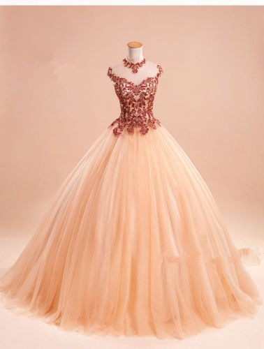 Ball Gown Red Quinceanera Dresses For 15 Party Debutante Gowns Sparking Crystal Sweetheart Dress Party Gown QC1256
