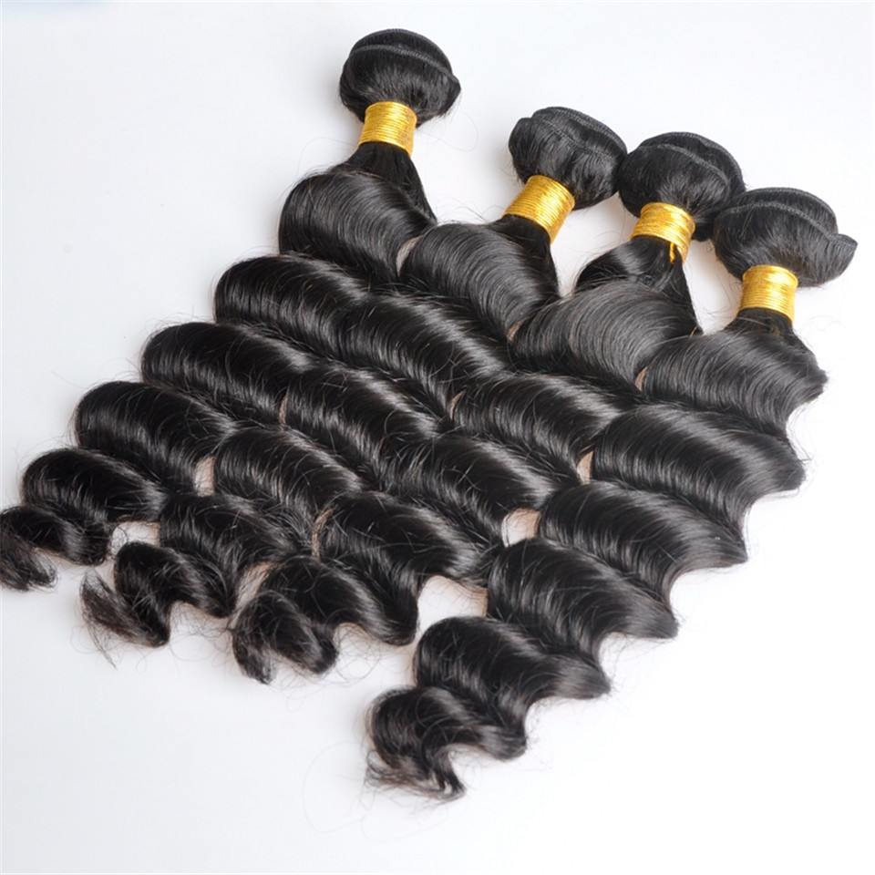 Brazilian Loose Deep Wave Human Hair Bundles Unprocessed Remy Hair Weaves Double Wefts 100g/Bundle 2bundle/lot Hair Extensions, Black
Brazilian Loose Deep Wave Human Hair Bundles Unprocessed Remy Hair Weaves Double Wefts 100g/Bundle 2bundle/lot Hair Extensions, Black
