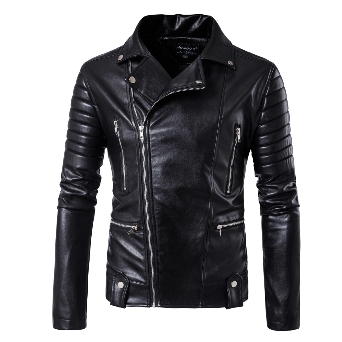 HD-DST 2017 Men's Locomotive Leather Jacket Hot sale Fashion Casual Multi-zipper Design Leather Jacket, Black
HD-DST 2017 Men's Locomotive Leather Jacket Hot sale Fashion Casual Multi-zipper Design Leather Jacket, Black