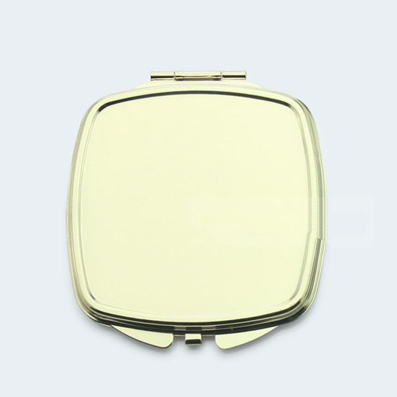 Square Compact mirror DIY Portable Metal cosmetic Foldable makeup mirror for gift fast shipping F1281