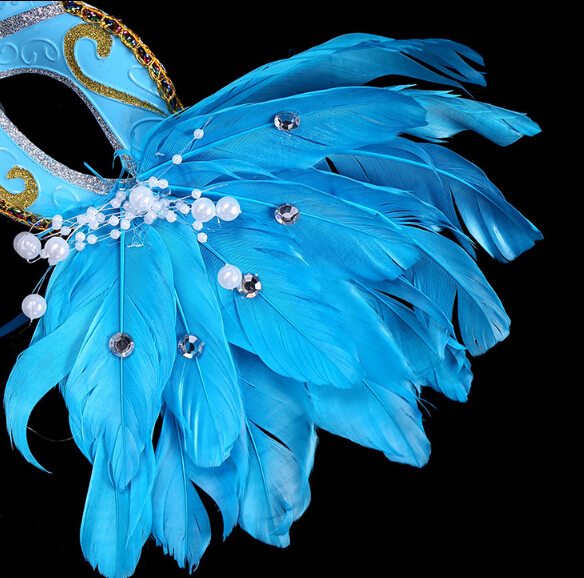 Sexy Lady Mask Eye Masks Nightclub Fashion Colorful Feather Party Accessories For Masquerade Party Halloween