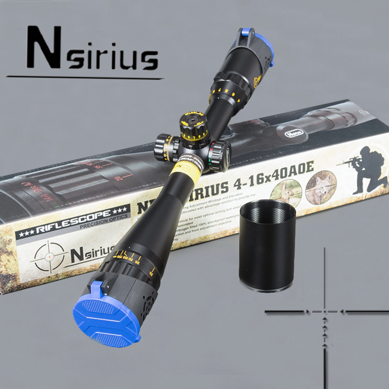 NSIRIUS Gold Tactical 4-16X40 AO Riflescope Optical Sight Red Green llluminate Crosshair Hunting Rifle Scope
NSIRIUS Gold Tactical 4-16X40 AO Riflescope Optical Sight Red Green llluminate Crosshair Hunting Rifle Scope