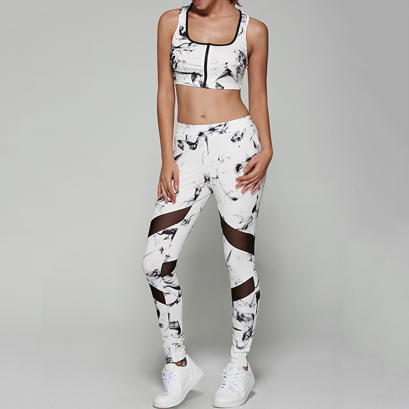 Sexy Mesh Sports Suits Women Yoga Sets White Fitness Elastic Gym Running Sportswear Jogging Bodybuilding Slim Tracksuit
Sexy Mesh Sports Suits Women Yoga Sets White Fitness Elastic Gym Running Sportswear Jogging Bodybuilding Slim Tracksuit