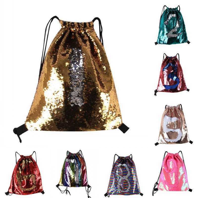 Glitter Mermaid Sequins Backpacks Mermaid Drawstring Bag Portable Shoulders Bag Sport Gym Outdoor Travel Bag 8 Colors, Mix colors
Glitter Mermaid Sequins Backpacks Mermaid Drawstring Bag Portable Shoulders Bag Sport Gym Outdoor Travel Bag 8 Colors, Mix colors