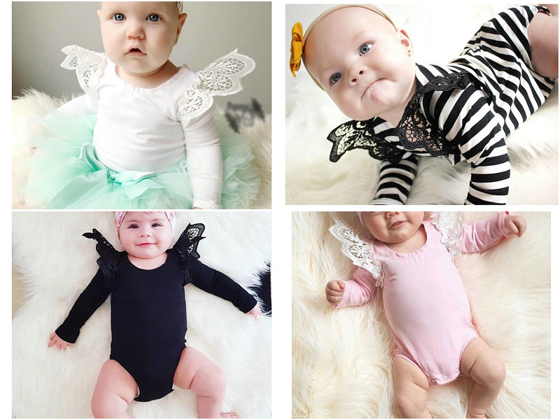 4 Colors Baby Girls Boys Solid Lace Fly Sleeve Rompers Infant Toddler Long Sleeve Cotton bodysuit Kids Jumpsuits one piece for parties Cloth, White
4 Colors Baby Girls Boys Solid Lace Fly Sleeve Rompers Infant Toddler Long Sleeve Cotton bodysuit Kids Jumpsuits one piece for parties Cloth, White