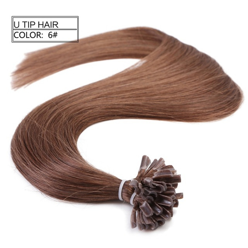 elibess brand grade 8a brazilian remy utip hair extensios 0 5g s200s lot nail tip virgin hair 1424 optional color free