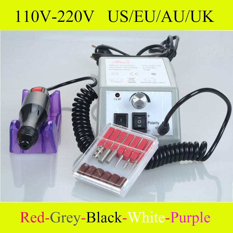 Wholesale 220VEU 110VUS Electric Manicure Drills Accessories Pedicure Tools Files Nail Tools Polisher Grinding Glazing Machine, Black
Wholesale 220VEU 110VUS Electric Manicure Drills Accessories Pedicure Tools Files Nail Tools Polisher Grinding Glazing Machine, Black
