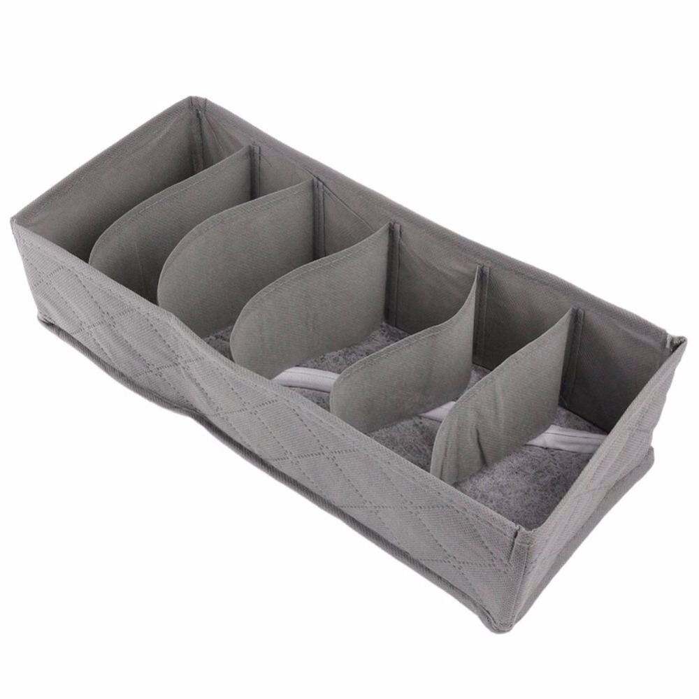 new 3 PCS/set Bamboo charcoal Non-woven Fabric Foldable Storage box underwear Organizer Bra Necktie Panties Socks Case Drawer
