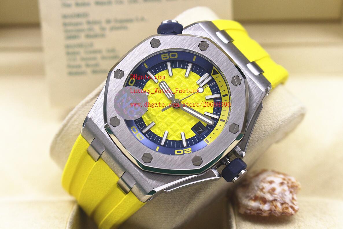 The latest version Luxury Wristwatches 42mm Automatic Mechanical Yellow Dial Stainless steel Mens Watch Watches rubber strap, Slivery;brown
The latest version Luxury Wristwatches 42mm Automatic Mechanical Yellow Dial Stainless steel Mens Watch Watches rubber strap, Slivery;brown
