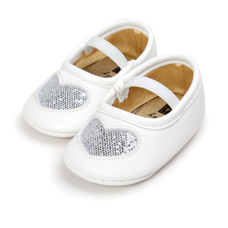 Baby PU Leather Prewalker Shoes Baby Boys Girls First Walkers Bling Heart Shape Soft Sole Crib Toddler Shoes, Silver
Baby PU Leather Prewalker Shoes Baby Boys Girls First Walkers Bling Heart Shape Soft Sole Crib Toddler Shoes, Silver