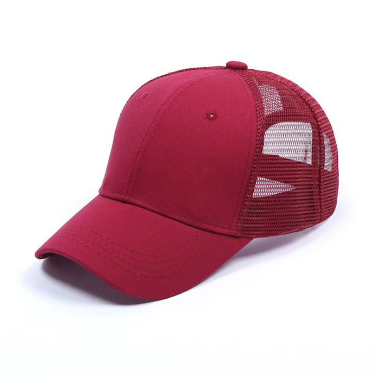 high quality Baseball Hat Ponytail Messy Buns Trucker Pony caps Plain Baseball Visor Trucker Cap kid cap T5C016