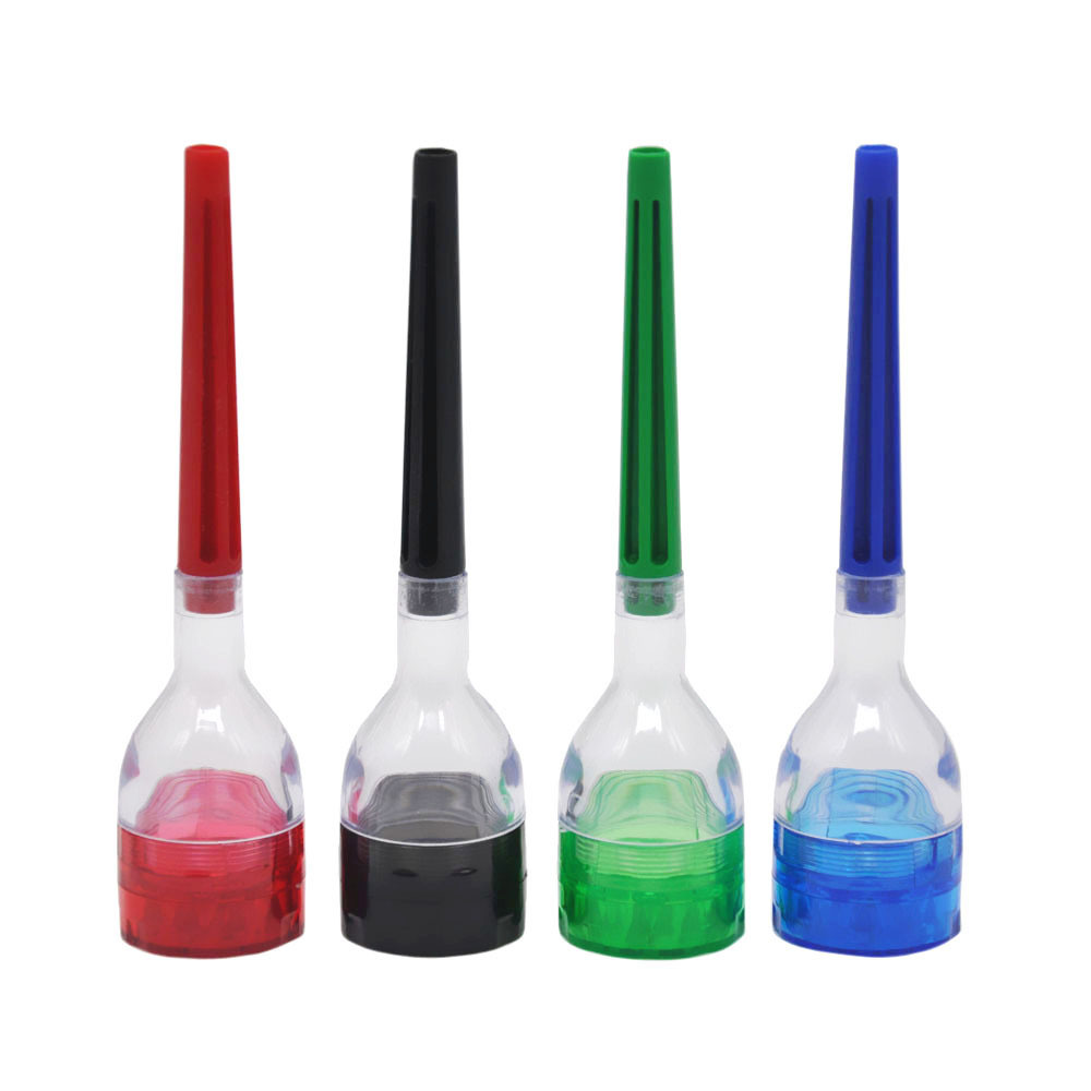 HOT on sale Plastic Funnel Grinder 3 Parts Cone Artist Premium Cone Roller Cigarette Grinder Maker Rolling Filler Cone Roller Maker