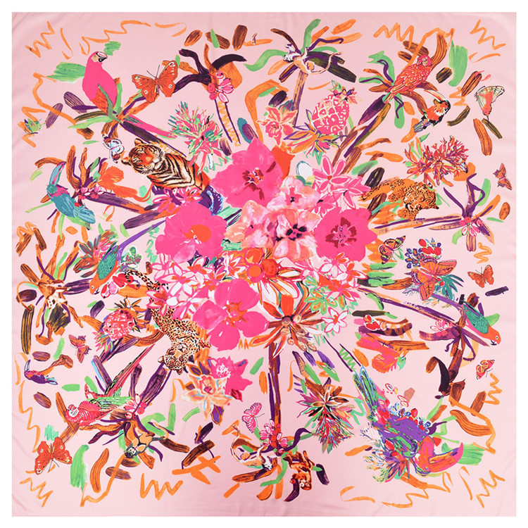 New Twill Silk Scarf Women Hijab Floral Designer Square Scarves Fashion Wraps Large Shawls& Beach Stoles Female Bandana130cm*130cm
New Twill Silk Scarf Women Hijab Floral Designer Square Scarves Fashion Wraps Large Shawls& Beach Stoles Female Bandana130cm*130cm