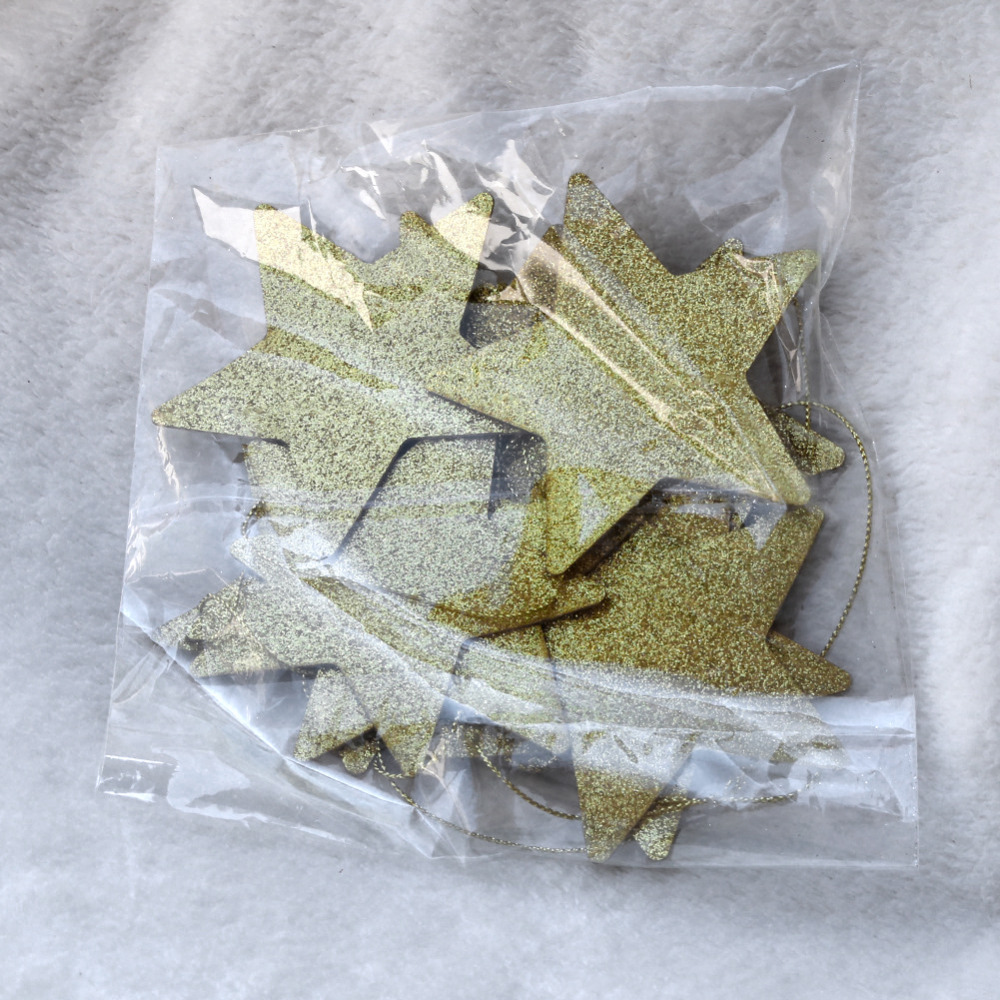 Gold Stars Hanging Decoration Garland Banner Pastel Star Garland Bunting for Weddings Party Children's Rooms Mosquito Nets Room