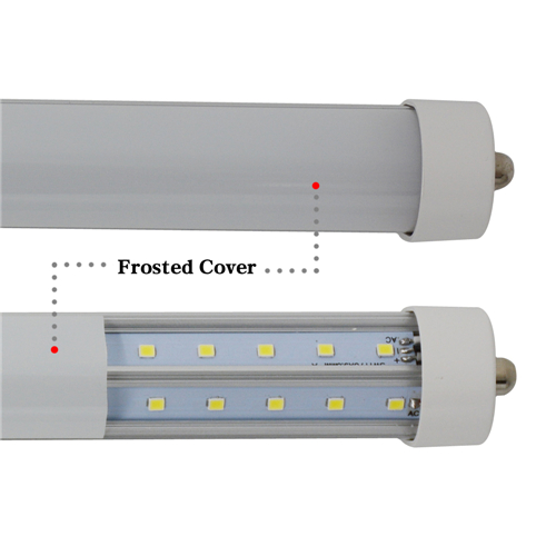 X50PCS T8 V-Shaped 4ft 5ft 6ft 8ft T8 Tubes Lights Cooler Door Led Tubes Single Pin FA8 28W 32W 45W 65W Cold White AC 85-265V+CE rohs UL