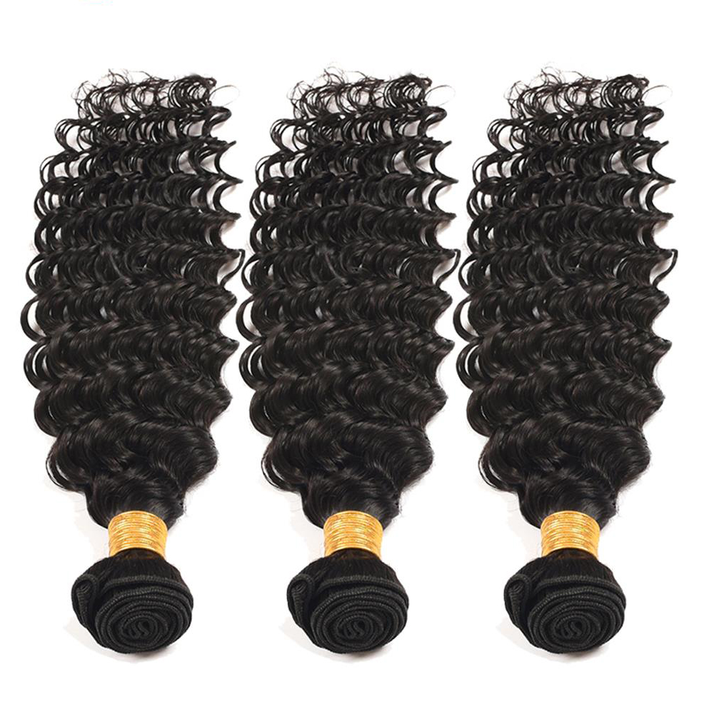 Peruvian Inaian Brazilian Cuticle Aligned Hair Remy Human Hair Deep Wave Bundles With Closure Hair Extensioon Dhgate