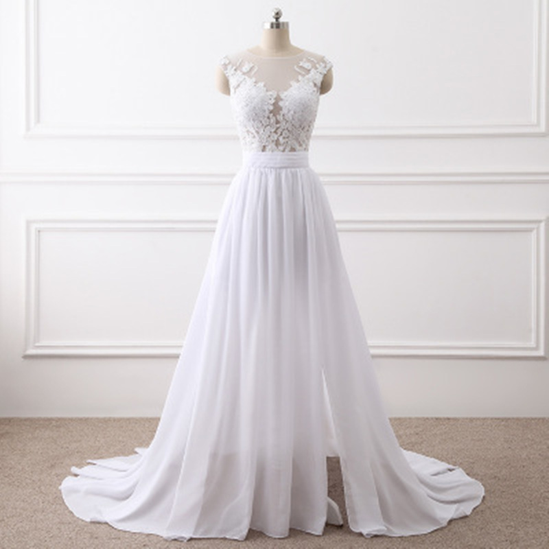 2018 Fashion Lace Chiffon A-Line Wedding Dresses With Pleat Button Zipper Bridal Gowns Vestido De Novia BA08, Same as image
2018 Fashion Lace Chiffon A-Line Wedding Dresses With Pleat Button Zipper Bridal Gowns Vestido De Novia BA08, Same as image
