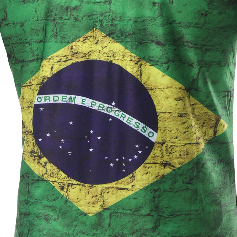 2018 Brazil Short Sleeve 3D Printed Soccer Fans T Shirts Casual Green Men World Cup T Shirts M-2XL