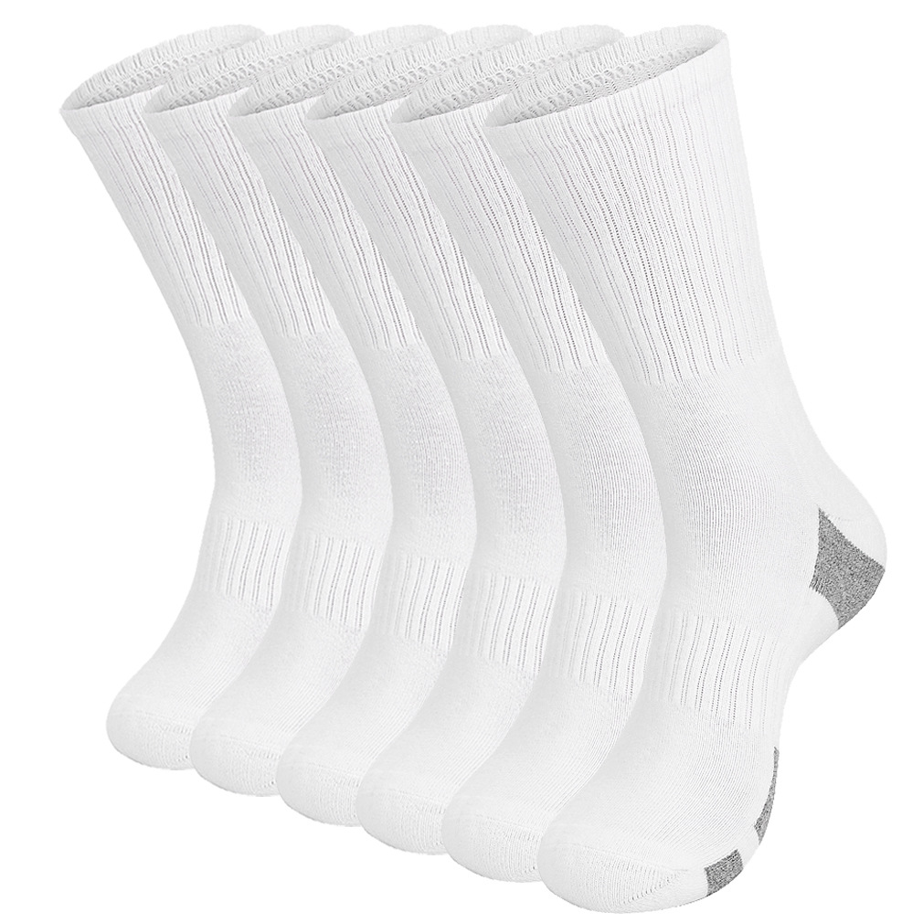 6 Pairs Performance Athletic Cotton Crew Socks Sport Cushion Moisture Wicking Extra Heavy Basketball Socks for Boy Girl Men Women, White
6 Pairs Performance Athletic Cotton Crew Socks Sport Cushion Moisture Wicking Extra Heavy Basketball Socks for Boy Girl Men Women, White