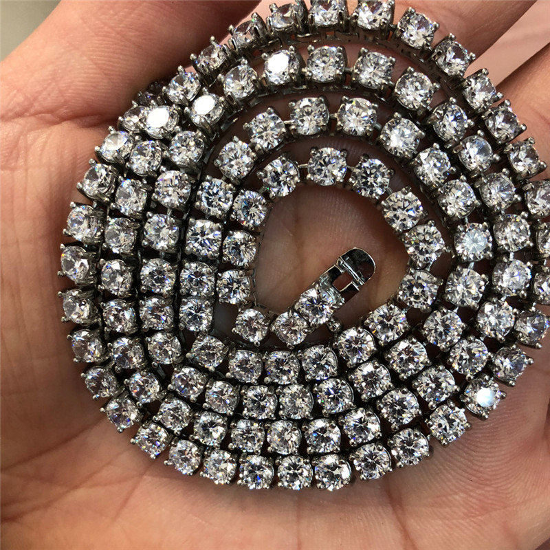 New Silver Gold Color Men Hiphop Jewelry Stainless Steel 6MM Round Cut Zircon Tennis Chian Necklace Iced Out Necklaces
New Silver Gold Color Men Hiphop Jewelry Stainless Steel 6MM Round Cut Zircon Tennis Chian Necklace Iced Out Necklaces