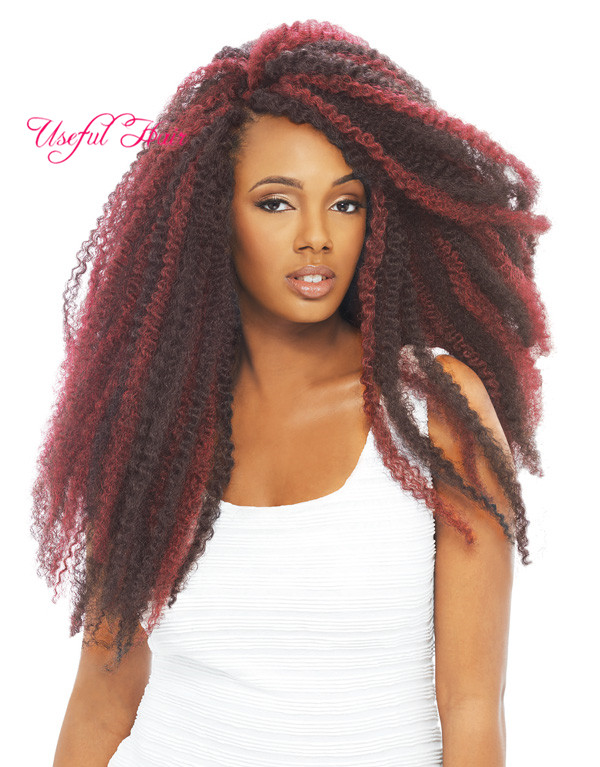 

Afro kinky curly hair bundles marley braid crochet hair extension synthetic braiding hair Mongolian marley crochet braids for black women