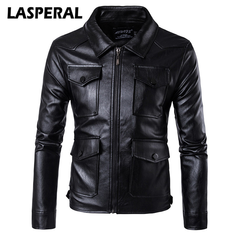 Wholesale- LASPERAL Fashion Men Pu Leather Motorcycle Jacket Coat Winter Autumn Punk Rock Windbreakers Overcoats Male 2017 New 5XL 4XL Z30, As pic
Wholesale- LASPERAL Fashion Men Pu Leather Motorcycle Jacket Coat Winter Autumn Punk Rock Windbreakers Overcoats Male 2017 New 5XL 4XL Z30, As pic
