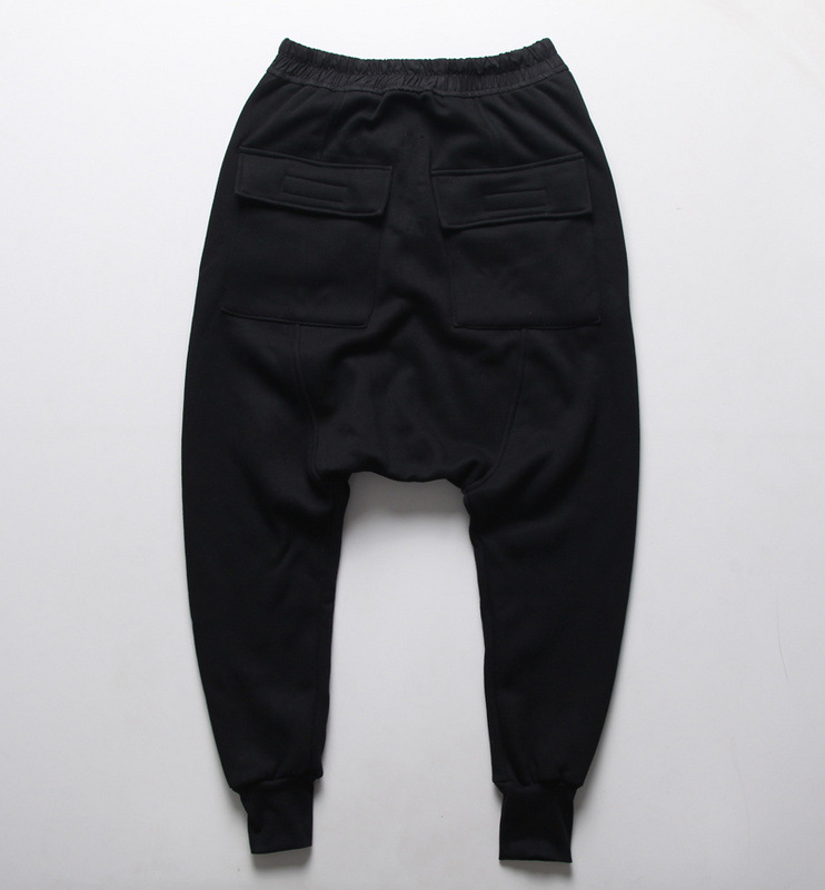 HZIJUE Pants Hip Hop Dance Harem Sweatpants Drop Crotch Pants Men Parkour Track Tapered Trousers