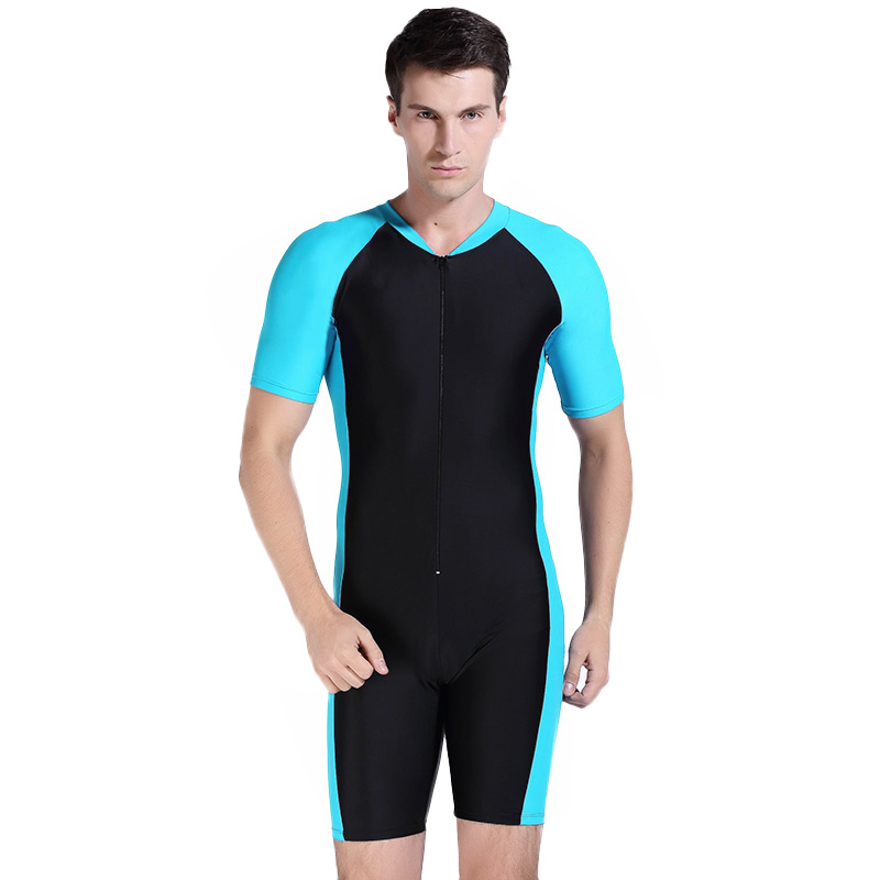 SBART AntiUV Lycra Short Sleeve Wetsuit Men Women Surfing One Pieces Triathlon Wet Suit for Swimming Sucba Diving Skin Swimsuit E