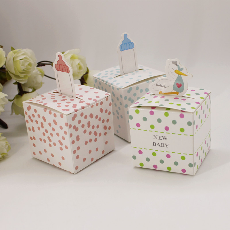 Animal Candy Box Baby Shower Boy Birthday Party Favors and Gifts Kids Baptism Party Decoration Supplies 100pcs