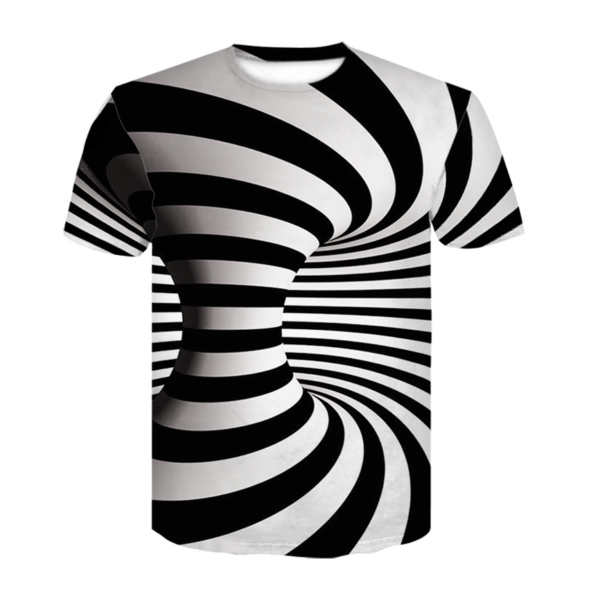 3d T Shirt Men Women Whirlpool Print Funny Summer Top Hip Hop Streetwear Tee Shirt Homme