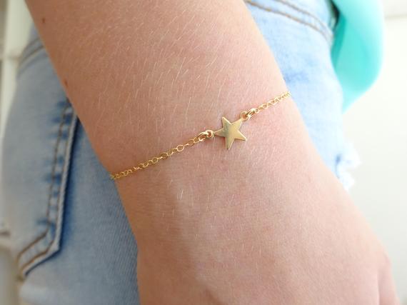 Small Five-pointed Star pendant Bracelet Geometric polygon Simple Rock Star Bracelets Cute Sideways Bracelets for Women Jewellery