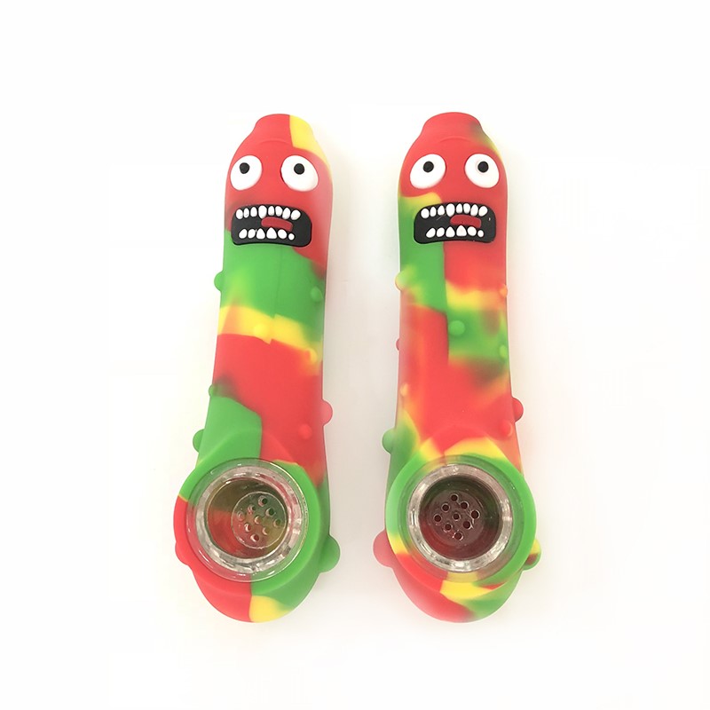 Cucumber Shape Silicone Pipe Tobacco Hand Spoon Pipes Heat Oil Dab Rig with Glass Bowl Multi Classic Colors DHL 0266227
Cucumber Shape Silicone Pipe Tobacco Hand Spoon Pipes Heat Oil Dab Rig with Glass Bowl Multi Classic Colors DHL 0266227