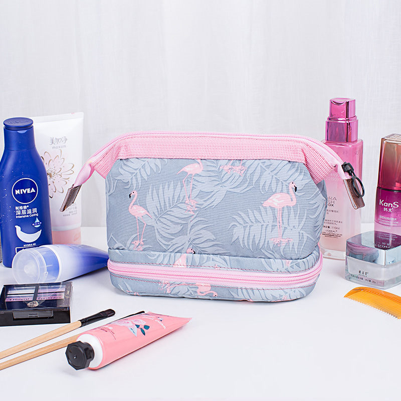PACGOTH Fashion 2018 New Cotton Cosmetic Cases Korean Preppy Style Fresh Two-Layers Flamingo Pattern Makeup Tools Tote Bags 1 PC, Sky blue
PACGOTH Fashion 2018 New Cotton Cosmetic Cases Korean Preppy Style Fresh Two-Layers Flamingo Pattern Makeup Tools Tote Bags 1 PC, Sky blue