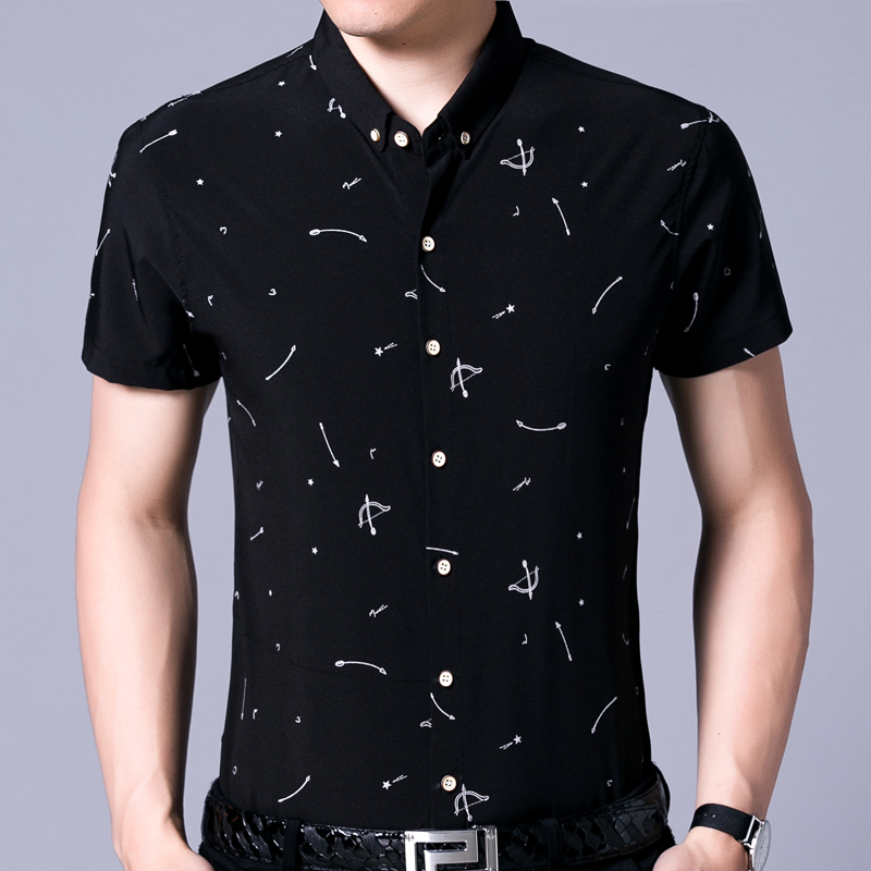 2018 summer short sleeve men shirt bow and arrow dress casual slim fit social clothes shirts mens fashion high quality, Navy
2018 summer short sleeve men shirt bow and arrow dress casual slim fit social clothes shirts mens fashion high quality, Navy