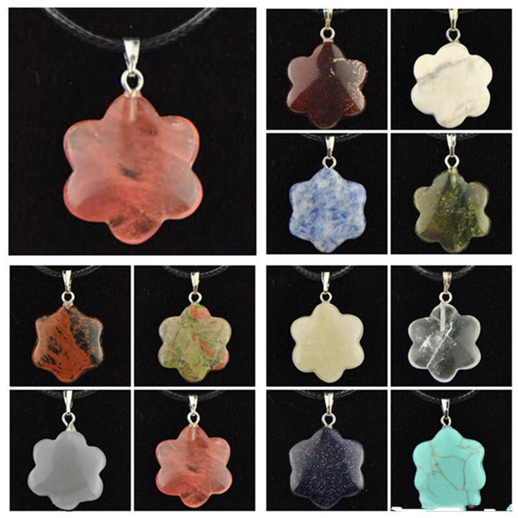 Jewelry Natural Stone Necklace Pendants Gold Chain Silver Stainless Steel Statement Chokers Necklaces Rose Quartz Healing Crystals Necklaces