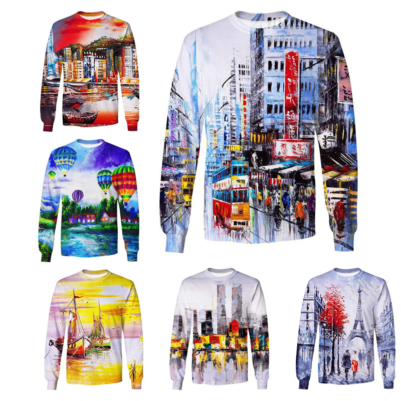 3D Sweatshirt Long Sleeve Tee Oil Painting View Hoodie Vivid Eiffel Tower Pullovers Traveling Hoodies S-5XL Vogue Jersey Men Women Couples, 1791
3D Sweatshirt Long Sleeve Tee Oil Painting View Hoodie Vivid Eiffel Tower Pullovers Traveling Hoodies S-5XL Vogue Jersey Men Women Couples, 1791