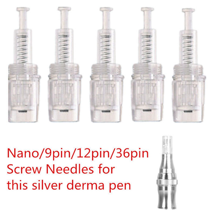 50pcs Replacement 9/12/36/42/nano Pin Microneedle Cartridges tips Screw Port For YYR Electric Auto Derma Dr Pen Skin Care
50pcs Replacement 9/12/36/42/nano Pin Microneedle Cartridges tips Screw Port For YYR Electric Auto Derma Dr Pen Skin Care