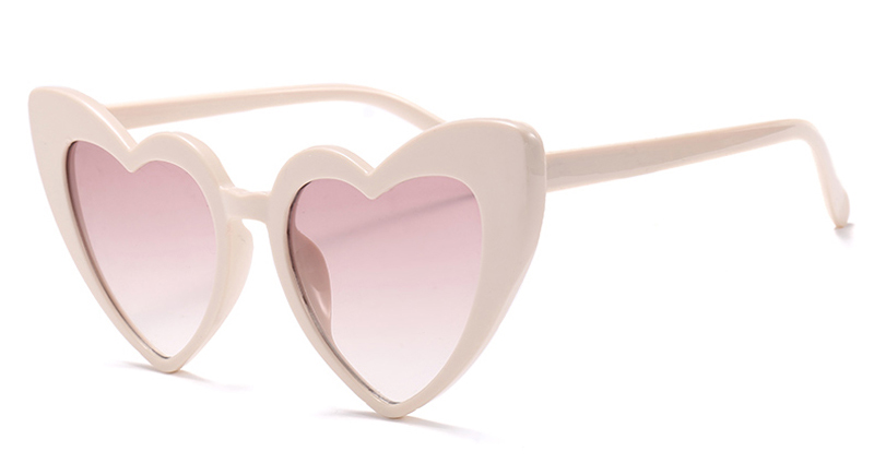 Love Heart Sunglasses for Women Fashionable Cat Eye Sunglasses Black Pink Red Heart Shape Sun Glasses for Men Uv400