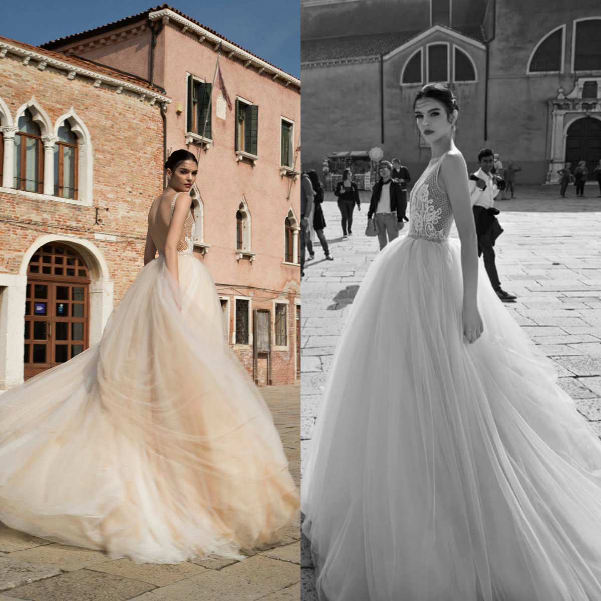 Inbal Dror Newest Wedding Dresses Sheer V Neck Lace Applique Bridal Gowns Backless Tulle Beach Wedding Dress, Silver
Inbal Dror Newest Wedding Dresses Sheer V Neck Lace Applique Bridal Gowns Backless Tulle Beach Wedding Dress, Silver