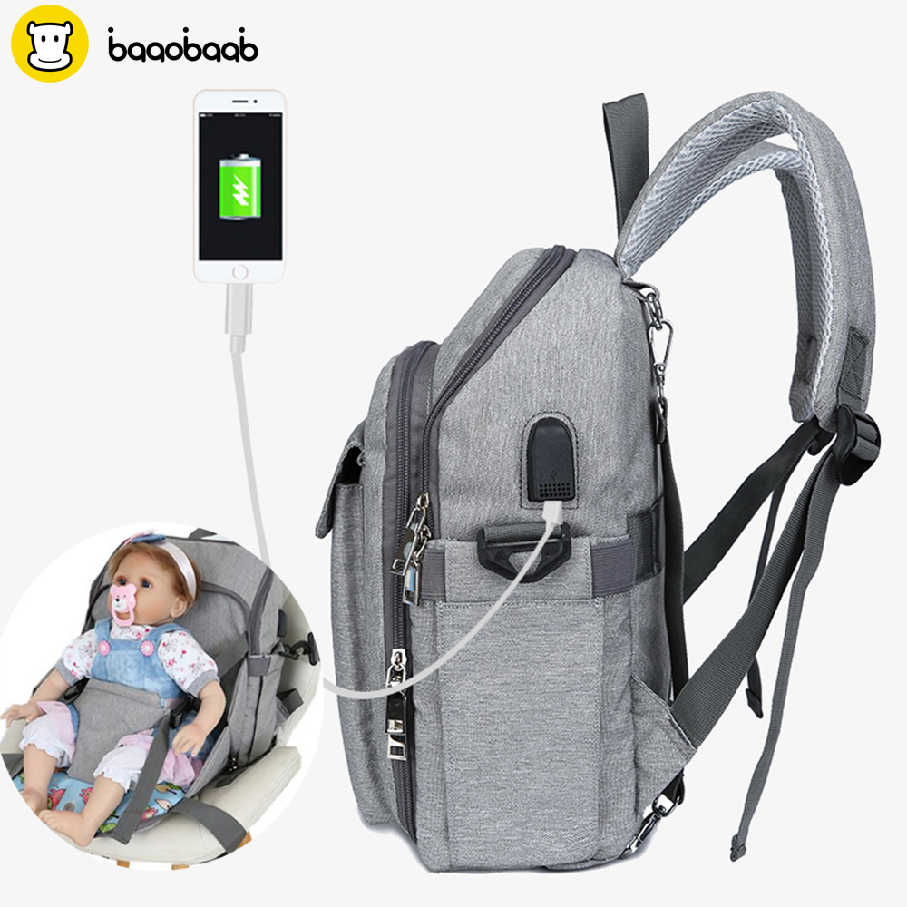 Baaobaab CYU1 Mummy Maternity Nappy Bag Nursing With USB Interface Multifuction Dining Chair Large Capacity Stroller Backpack
Baaobaab CYU1 Mummy Maternity Nappy Bag Nursing With USB Interface Multifuction Dining Chair Large Capacity Stroller Backpack