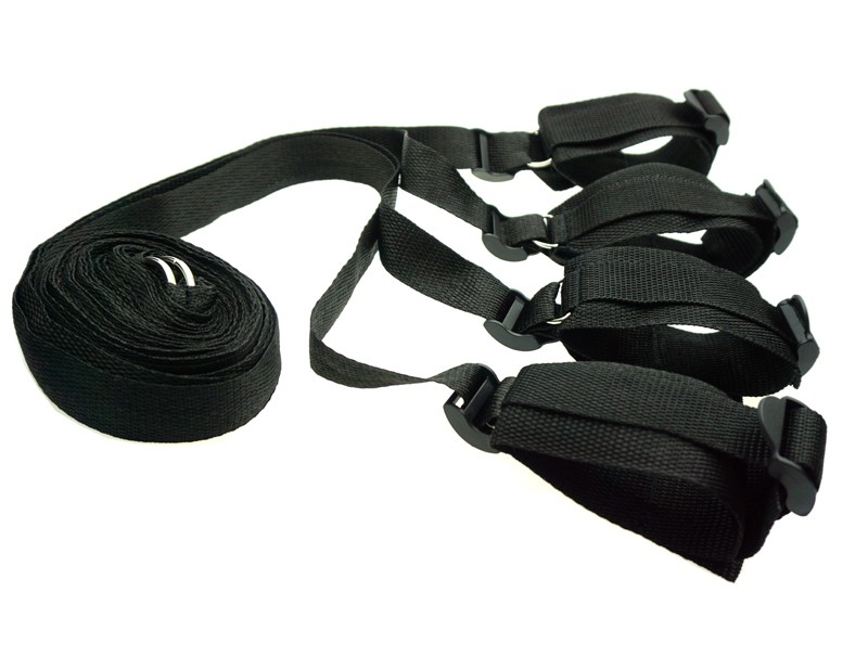 Bondage Kit Restraint System Fetish Adult Games Set Wrists & Ankle Cuffs Sex Toys for Couples J1838