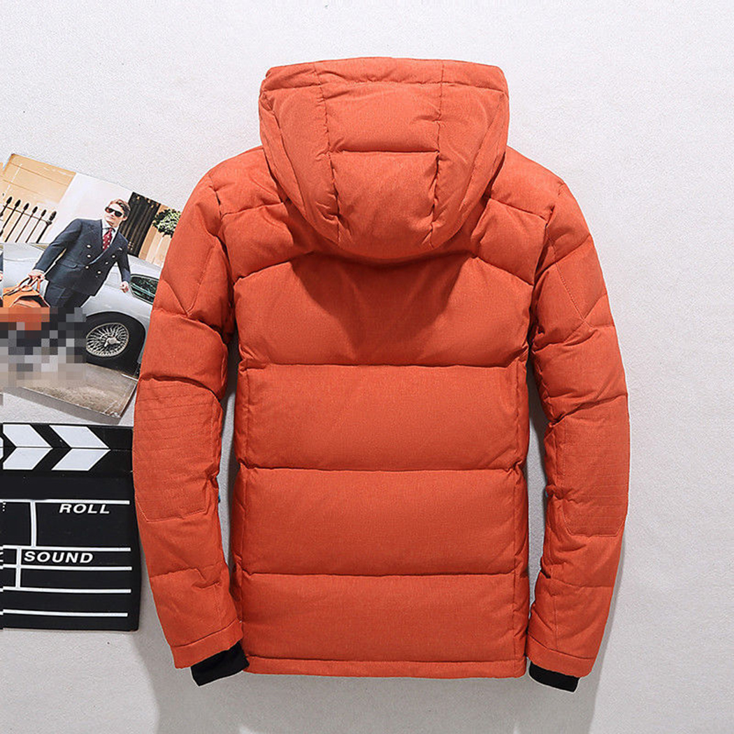 Men's Down & Parkas Winter Men Warm Parka Coats Padded Cotton Hooded Jacket Outwear 2021 Brand Outdoor Male Ski Coat Hat Detachable