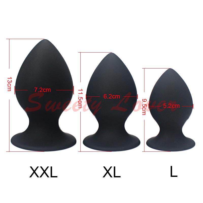 Super Big Size 7 Mode Vibrating Silicone Butt Plug Large Anal Vibrator Huge Anal Plug Unisex Erotic Toys Sex Products L XL XXL Y18102605
