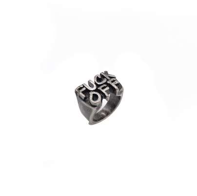 Vintage Silver Colour Rock Letters Ring Men Stainless Steel Male Jewelry Hip Hop Punk Man Finger Rings For Women Man Couple Ring
Vintage Silver Colour Rock Letters Ring Men Stainless Steel Male Jewelry Hip Hop Punk Man Finger Rings For Women Man Couple Ring