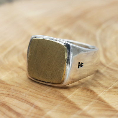 Brand new men's jewelry 925 sterling silver band rings American Europe vintage punk style thick designer hand-made rings gift free shipping