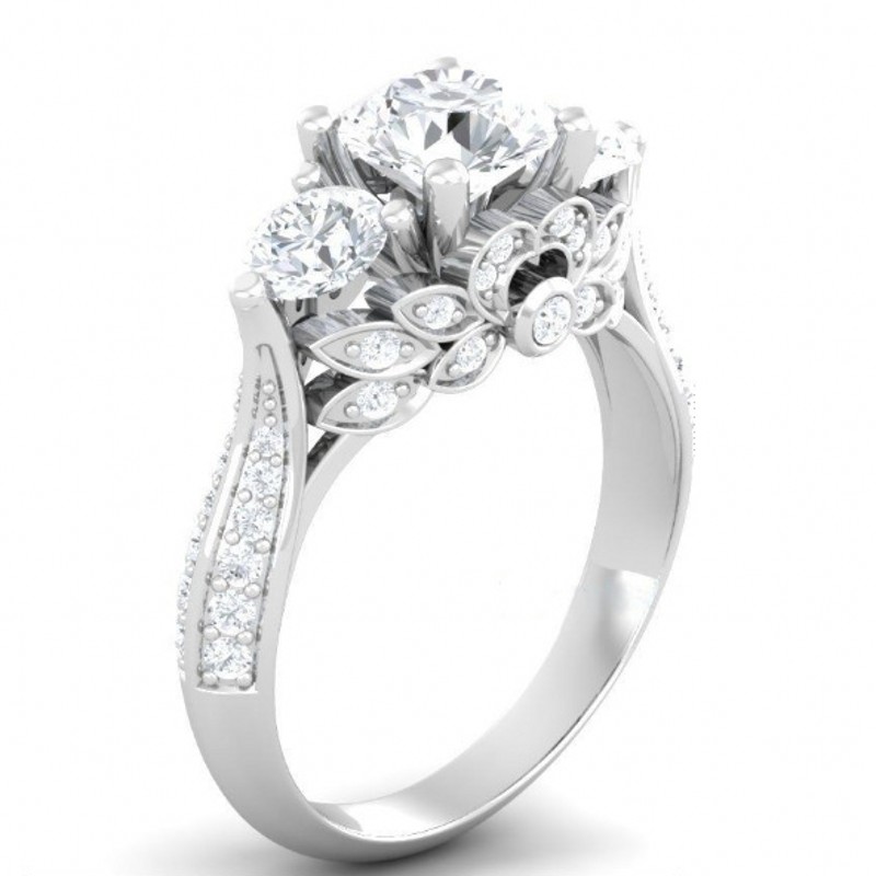 choucong Vintage Jewelry Women 925 sterling Silver ring Three-stone Diamond Engagement Wedding Band Rings For Women
choucong Vintage Jewelry Women 925 sterling Silver ring Three-stone Diamond Engagement Wedding Band Rings For Women