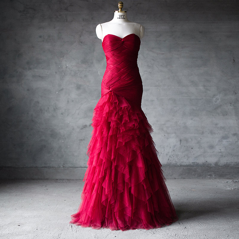 Dark Red Mermaid Prom Dress Soft tulle Long Evening Dresses Sweetheart Sleeveless Lace-up Back Sweep Train Formal Dresses, Fuchsia
Dark Red Mermaid Prom Dress Soft tulle Long Evening Dresses Sweetheart Sleeveless Lace-up Back Sweep Train Formal Dresses, Fuchsia