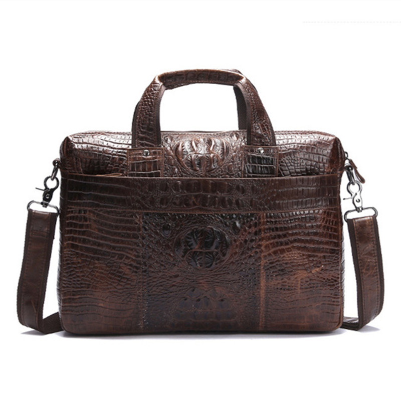 Crocodile pattern Genuine Leather Men Handbag Business Tablet Briefcase Crossbody Shoulder Male Messenger Bags Men's Travel Bag luggage, Chocolate
Crocodile pattern Genuine Leather Men Handbag Business Tablet Briefcase Crossbody Shoulder Male Messenger Bags Men's Travel Bag luggage, Chocolate
