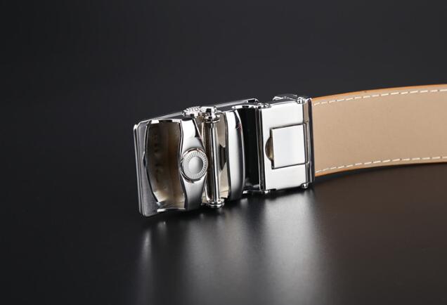 Hot selling new Mens womens black belt Genuine leather Business belts Pure color belt snake pattern buckle belt for gift