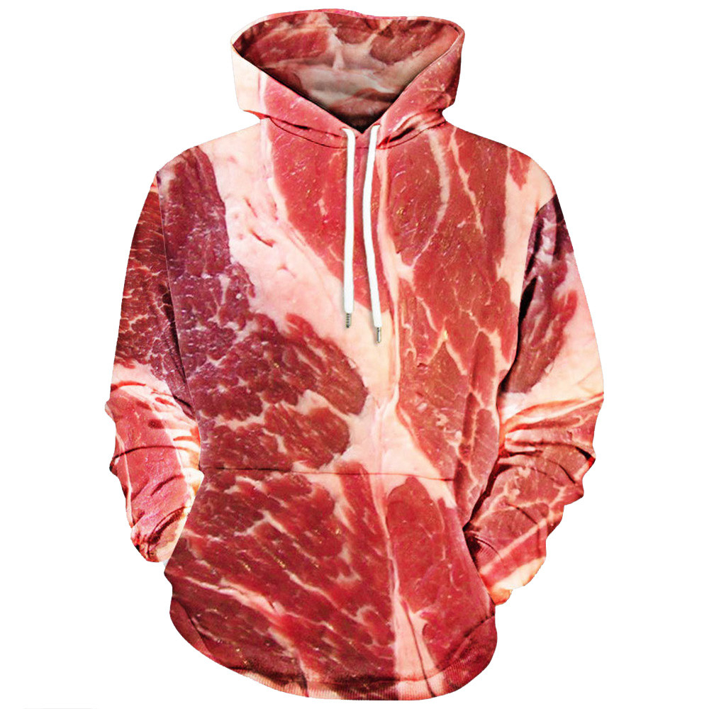 harajuku sweatshirt women men lover couple Unisex 3D Printed Meat Pullover Long Sleeve Hooded Sweatshirt Tops moletom femini, As picture
harajuku sweatshirt women men lover couple Unisex 3D Printed Meat Pullover Long Sleeve Hooded Sweatshirt Tops moletom femini, As picture